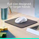 Logitech Signature M650 L Right Full Size Wireless Mouse - For Large Sized Hands, Multi-Device, Silent Clicks, Customizable Side Buttons, Bluetooth, for PC/Mac - DokanTech #