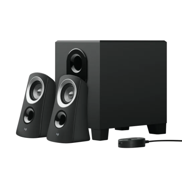 Logitech Z313 SPEAKER SYSTEM WITH SUBWOOFER Rich Balanced Sound - Black - DokanTech #