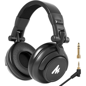 MAONO AU-MH601 studio monitor headphones 50mm drivers foldable – front view