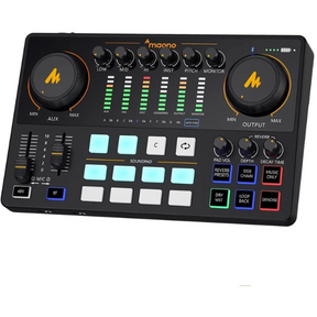 MAONOCASTER AME2 podcast audio interface with FX and sound pads – front view