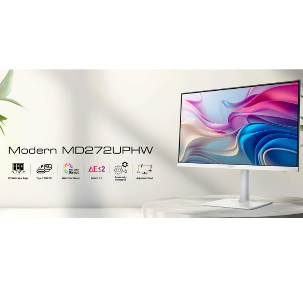 MSIModernMD272UPHW27InchIPSUHDMonitor60Hz-White-Features -DokkanTech 
