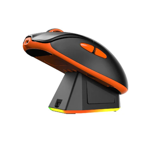 MeetionAirGW39PAW3395WirelessGamingMousewithMagneticChargingDock-BlackOrange -Dokkantech#