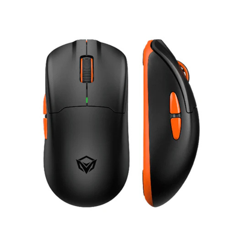 MeetionAirGW39PAW3395WirelessGamingMousewithMagneticChargingDock-BlackOrange -Dokkantech#