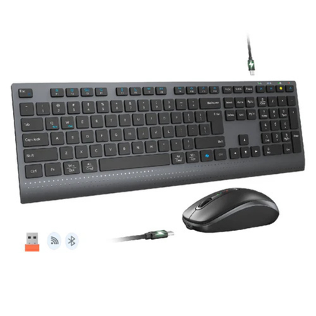 MeetionC2000RechargeableWirelessKeyboardandMouseCombo - Dokkantech #