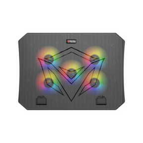 Meetion CP3030 RGB gaming laptop cooling pad 5 silent fans – front view