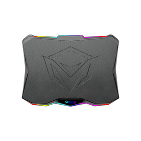 Meetion CP4040 RGB laptop cooling pad 7 heights 9-17 inch support – front view