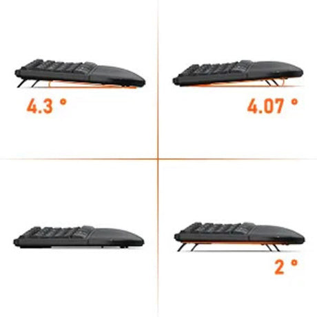 MeetionDirectorWWirelessErgonomicKeyboardAraEn-Black - Dokkantech #