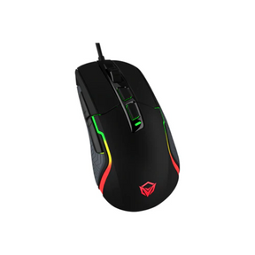 Meetion G3360 programmable wired gaming mouse 12000 DPI RGB – front view black