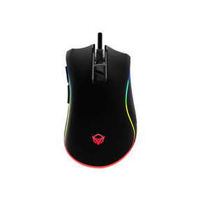 Meetion G3330 Hera wired gaming mouse 8000 DPI RGB – front view black
