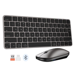 Meetion Ikey C210 slim wireless keyboard and mouse combo – front view