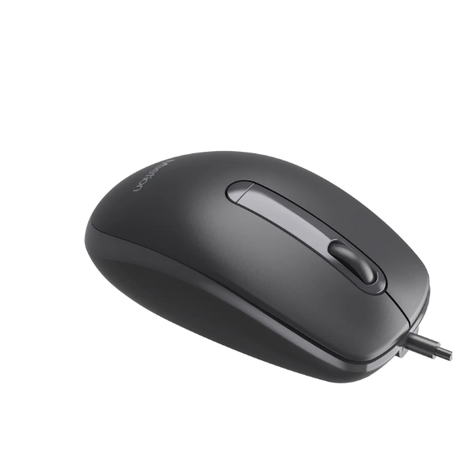 Meetion M100 Silent Optical Wired Mouse Ergonomic Design Gray-dokantech#