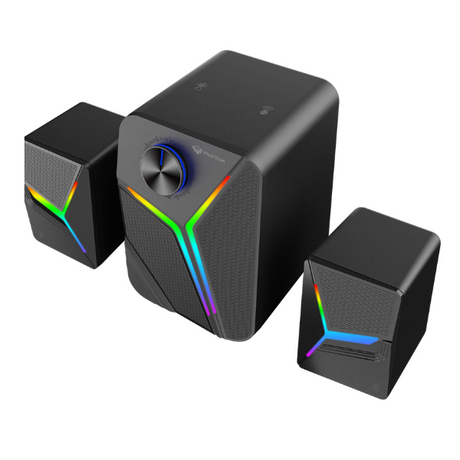 Meetion SP2111 Pro 2.1 Channel RGB Pulse Bluetooth Speaker  15W Powerful Sound- DokanTech #
