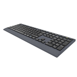 Meetion BTK2000 Rechargeable Wireless And Bluetooth Dual Mode Keyboard tilt left- Dokkan Tech