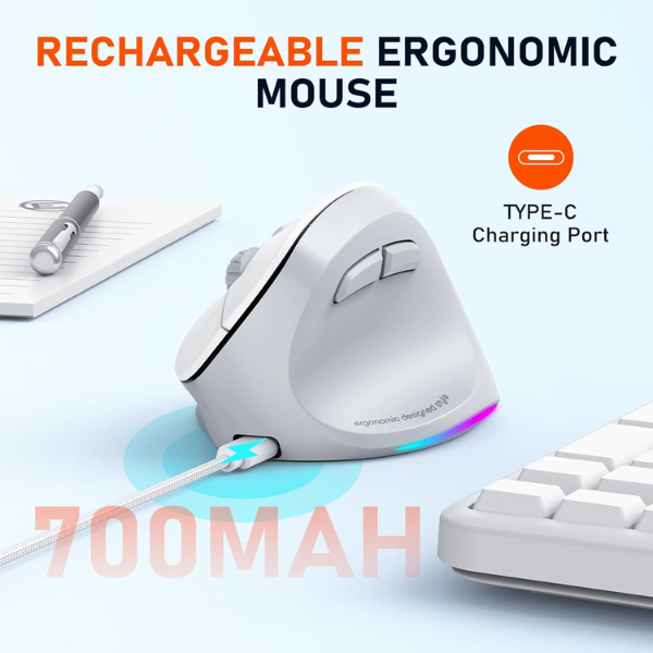 Meetion BTM010R Ergonomic Wireless - Dokkantech