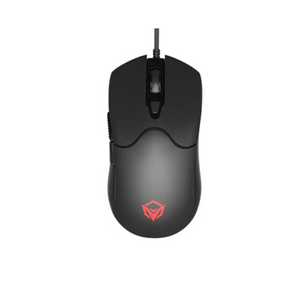 Meetion GM21 RGB wired gaming mouse 12000 DPI backlit – front view black