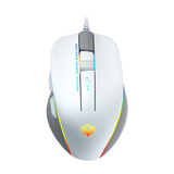 Meetion GM23 RGB Circulation Backlit Gaming Mouse  Ergonomic Design, Black & White- DokanTech #