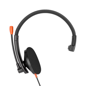 Meetion HP002 single-ear wired 3.5mm headset – front view