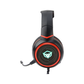 Meetion HP030 7.1 backlit wired gaming headset HiFi – front view black