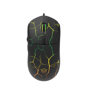 Meetion M930 wired RGB gaming mouse 3200 DPI ergonomic – front view black