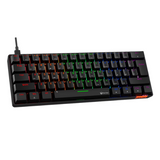 Meetion MK005 60% Mechanical   Gaming  Keyboard - Blue Switch, Black & White_Arabic- DokanTech #