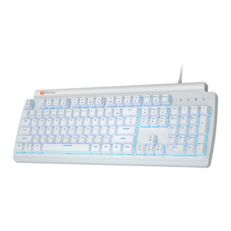 Meetion MK600MX Blue switch Arabic Mechanical Rainbow White Keyboard - Dokkantech