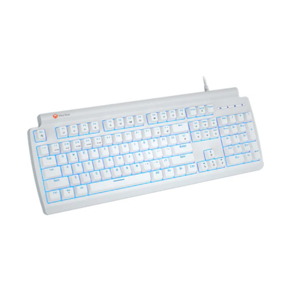 Meetion MK600MX Blue switch Arabic Mechanical Rainbow White Keyboard - Dokkantech