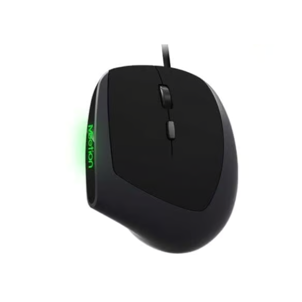 Meetion MT-M390 Vertical Wired Mouse – Ergonomic, LED, 5 Buttons#- Dokkantech