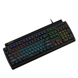 Meetion MT-MK600RD  Red Switch Mechanical Keyboard, Rainbow Backlight, Black & White, Arabic- DokanTech #