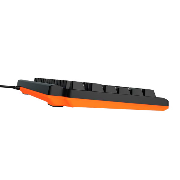 Meetion MT-MK600RD  Red Switch Mechanical Keyboard, Rainbow Backlight, Black & White, Arabic- DokanTech #