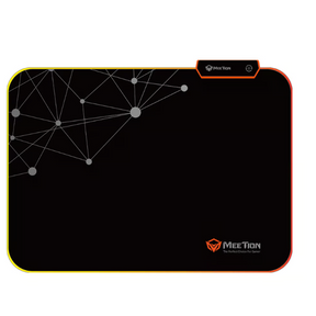 Meetion PD120 RGB gaming mouse pad LED backlit non-slip plug and play – front view