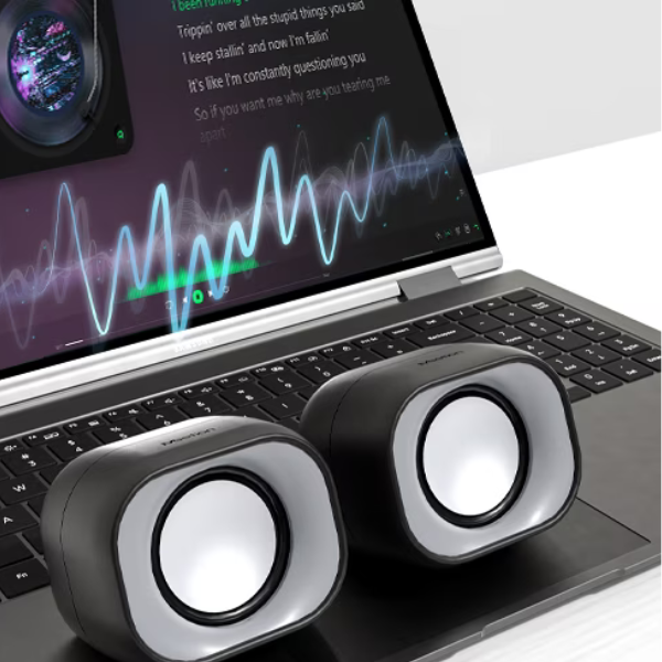 Meetion SP2010 2.0 USB Speakers  Crystal Clear HiFi Sound Deep Bass- DokanTech #