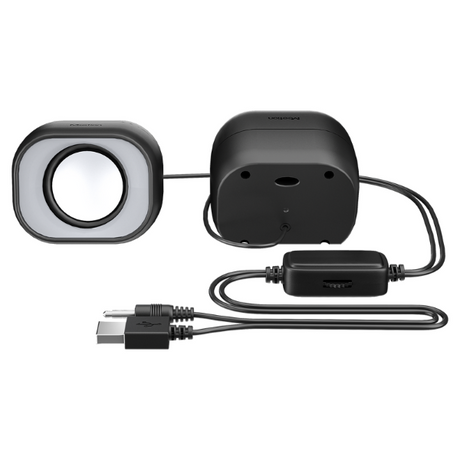 Meetion SP2010 2.0 USB Speakers  Crystal Clear HiFi Sound Deep Bass- DokanTech #