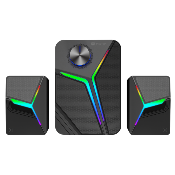 Meetion SP2111 Pro 2.1 Channel RGB Pulse Bluetooth Speaker  15W Powerful Sound- DokanTech #