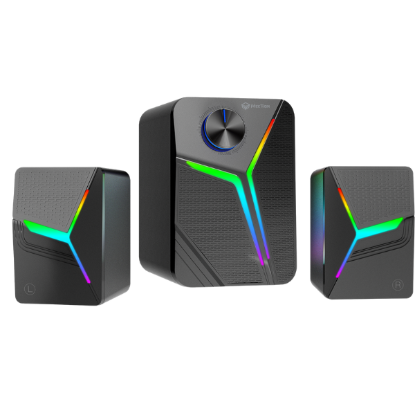 Meetion SP2111 Pro 2.1 Channel RGB Pulse Bluetooth Speaker  15W Powerful Sound- DokanTech #