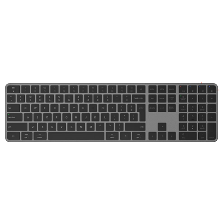 MeetionikeyC230Bluetoothand2.4GWirelessUltra-thinFull-SizeComboAraEn-BlackGray-DokkanTech#