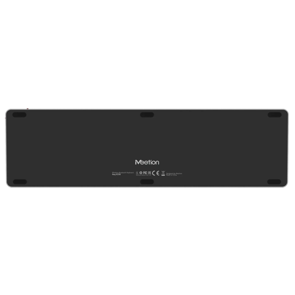 MeetionikeyC230Bluetoothand2.4GWirelessUltra-thinFull-SizeComboAraEn-BlackGray-DokkanTech#