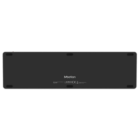 MeetionikeyC230Bluetoothand2.4GWirelessUltra-thinFull-SizeComboAraEn-BlackGray-DokkanTech#