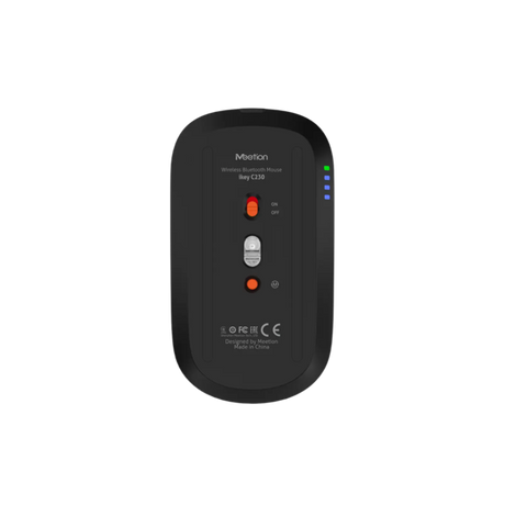 MeetionikeyC230Bluetoothand2.4GWirelessUltra-thinFull-SizeComboAraEn-BlackGray-DokkanTech#