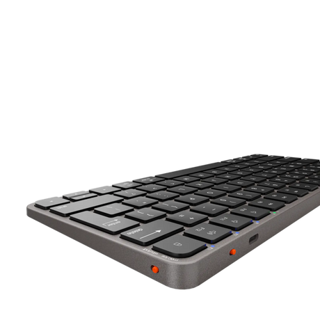MeetionikeyK210Bluetoothand2.4GWirelessKeyboardAra-BlackGray - dokkantech#