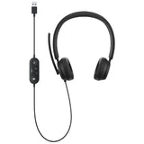 Microsoft Modern USB Headset - Wired Headset,On-Ear Stereo Headphones with Noise-Cancelling Microphone, USB-A Connectivity, In-Line Controls, PC/Mac/Laptop - Certified for Microsoft Teams