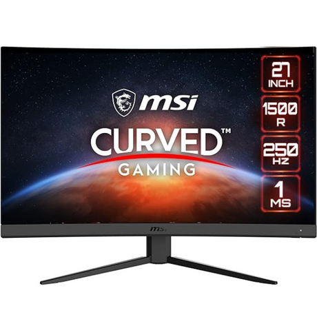 MSI PRO G27C4X 27-inch FHD curved gaming monitor – front view black