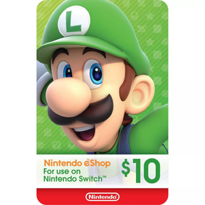 Nintendo eShop gift card – denomination options
