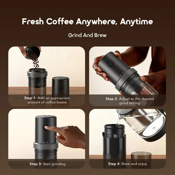 OraimoBeanGrind2-in-1PortableCoffeeGrinder350ml_BlackHowtoUseIt-DokkanTech