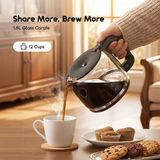 OraimoBrewDripCoffeeMaker900WTailoredAromaAndStrengthForYourCupBlackGlassCarafe -DokkanTech