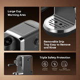 OraimoBrewSemiEspressoCoffeeMaker-Black-Features  -DokkanTech 