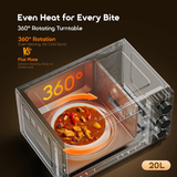 OraimoInfiWaveLite20LLowNoiseMicrowaveOven-Black-Features 3 -DokkanTech 