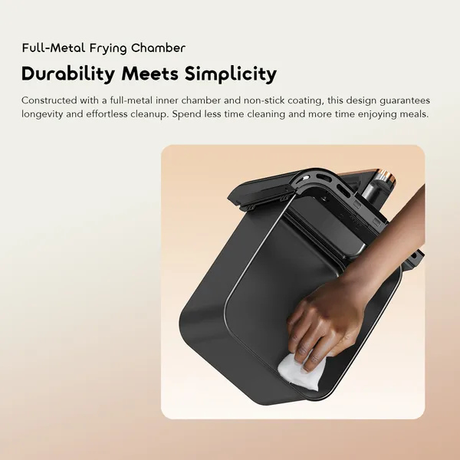 OraimoNutriFryDuo8LDualBasketAirFryer2800WOH-AF510NDurability-DokkanTech