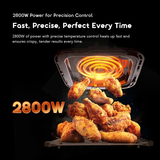 OraimoNutriFryDuo8LDualBasketAirFryer2800WOH-AF510NPower-DokkanTech
