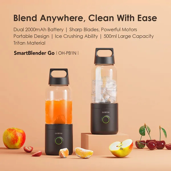 OraimoSmartBlenderGo500MLPortableBlenderOH-PB1NSpecs-DokkanTech