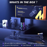 Maono PD200X USB/XLR Mic, RGB, Mute, Gain Control – For Podcast & Gaming- DokanTech #